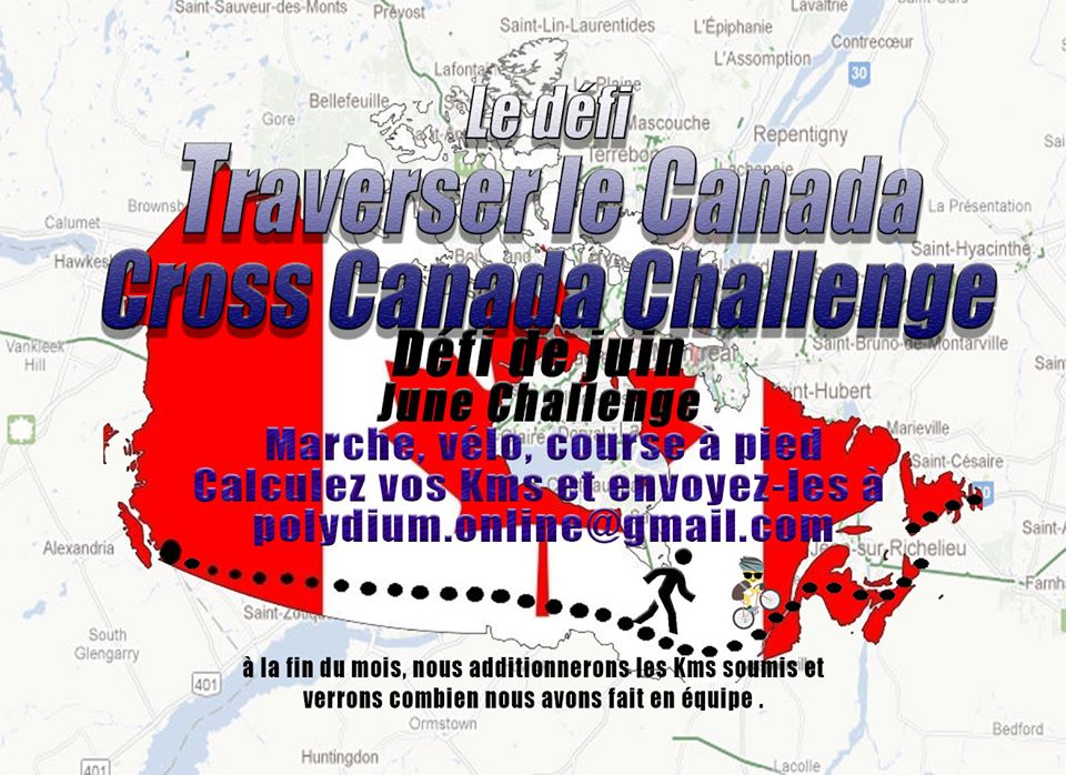 Le Polydium lance le défi de « traverser le Canada » en équipe à la force des muscles