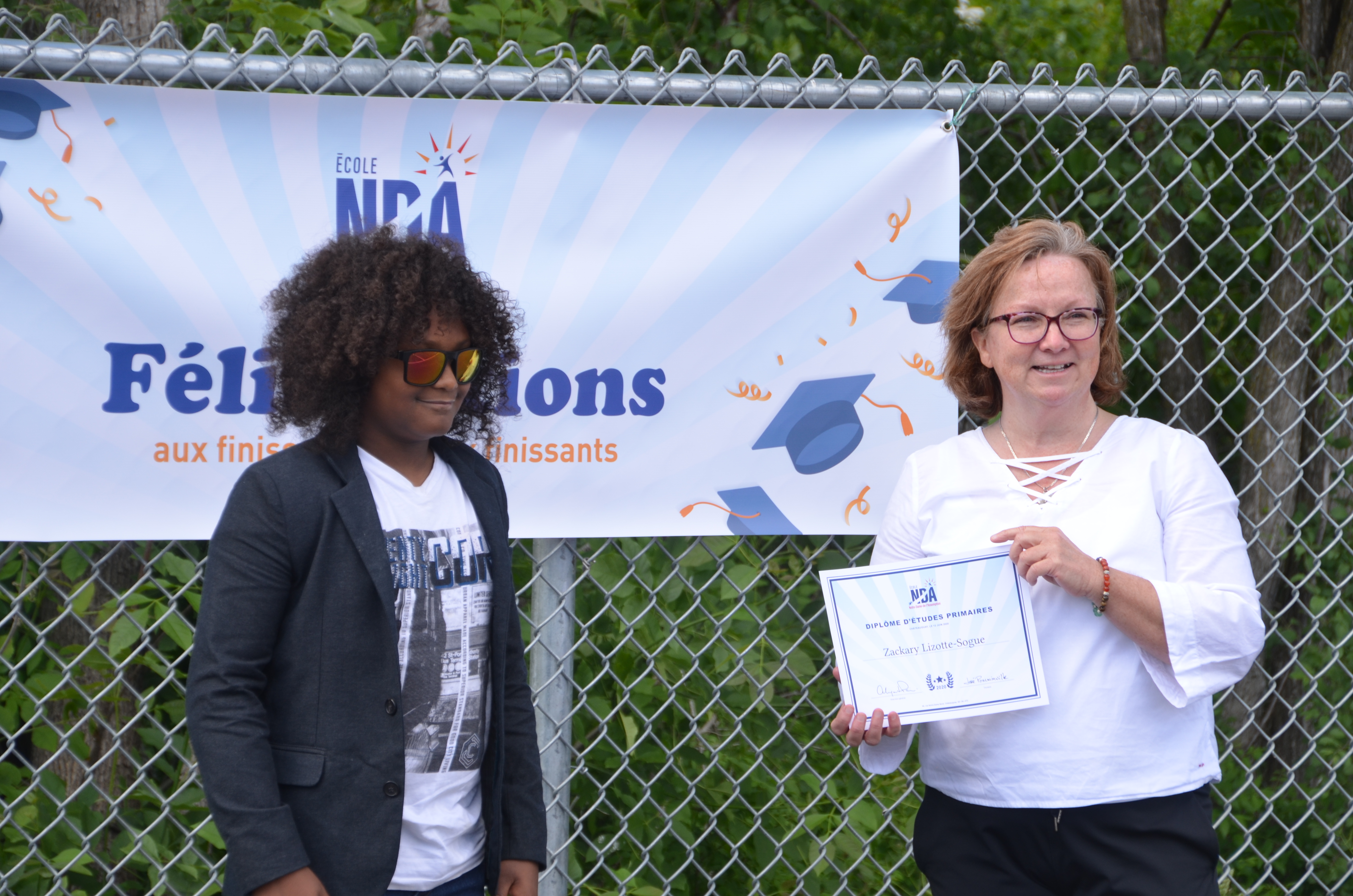 Une remise de diplômes roulante à l’école NDA