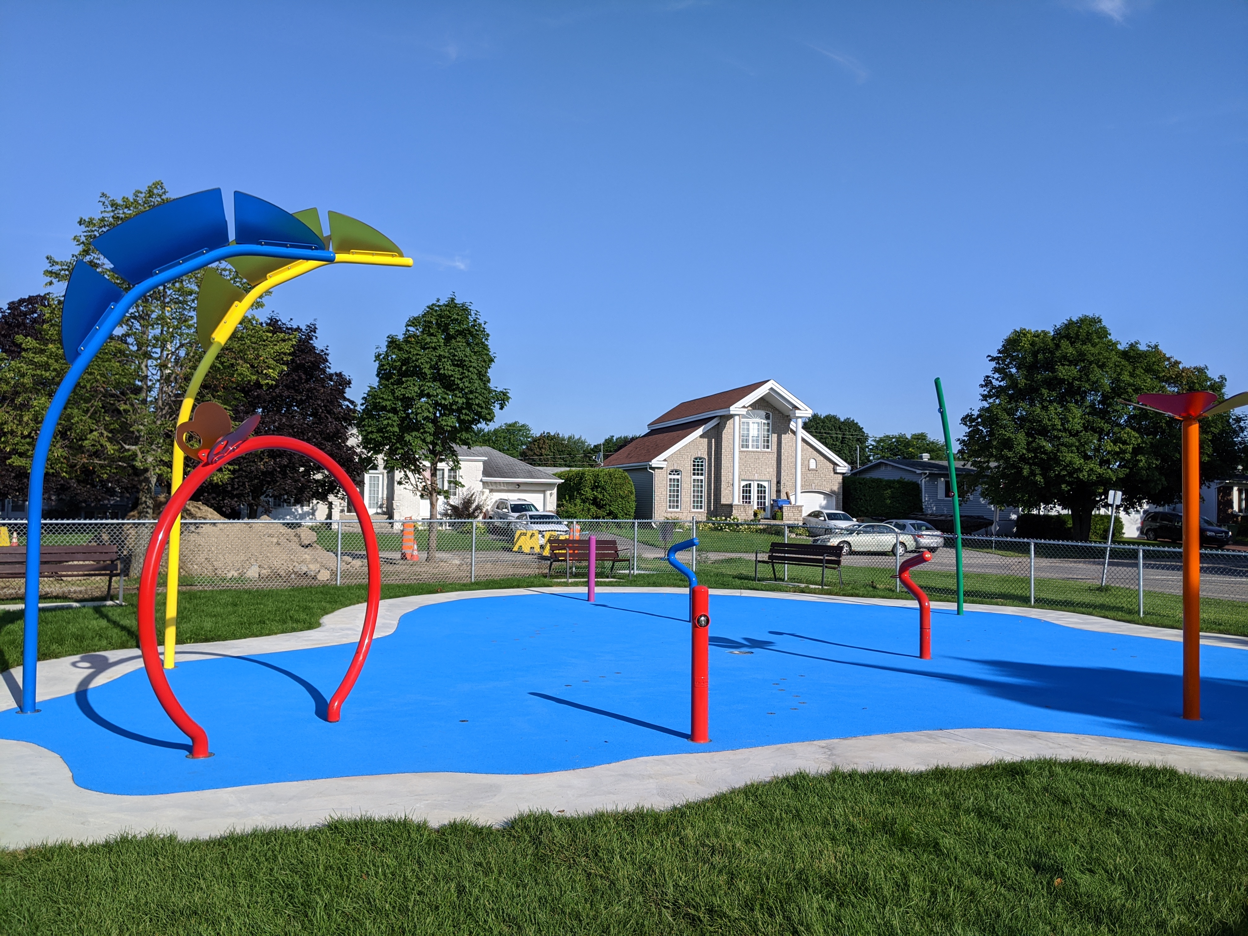 Nouveaux jeux d&rsquo;eau à Mercier