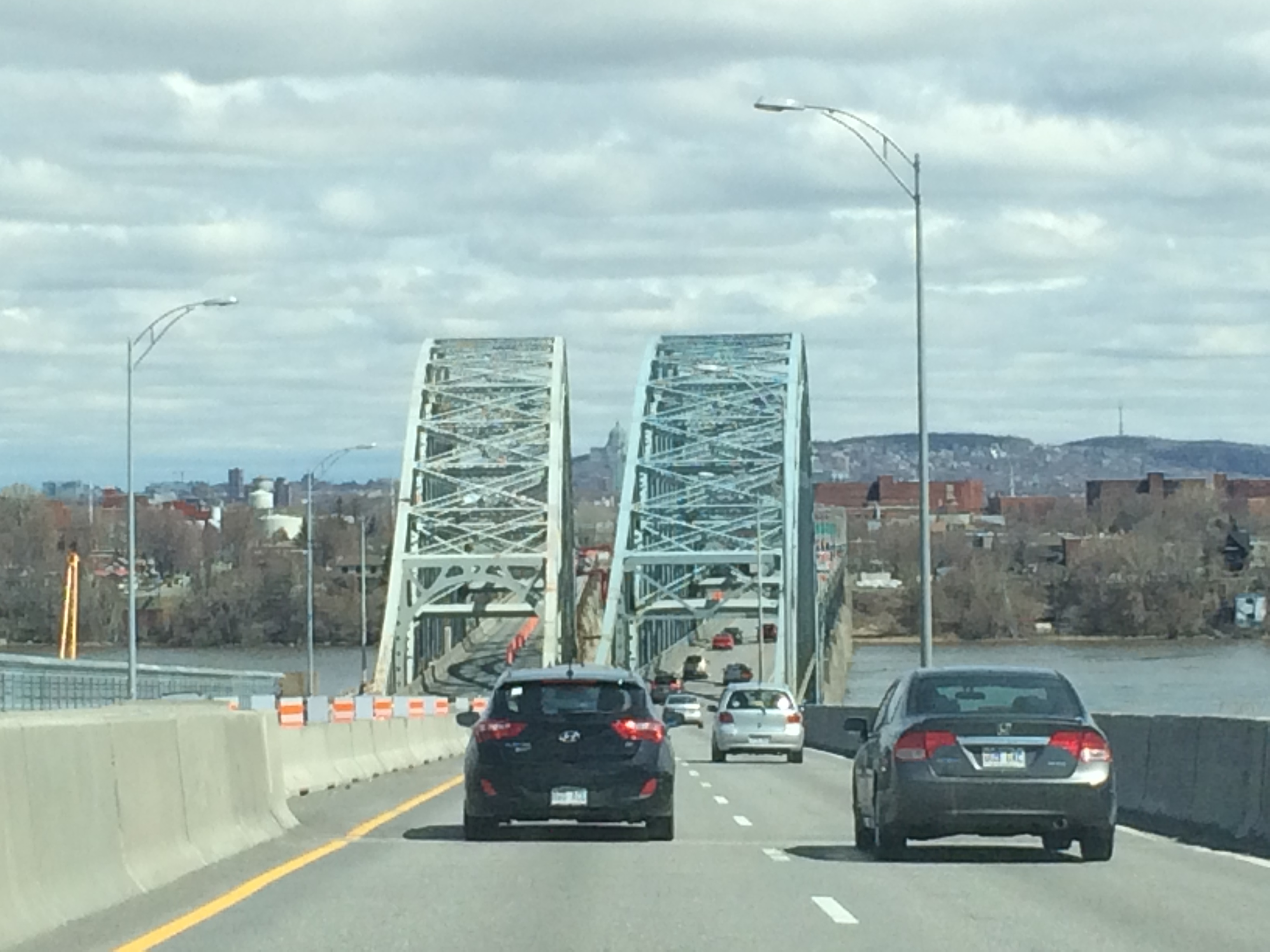 Overnight partial closures on the Mercier bridge starting Monday