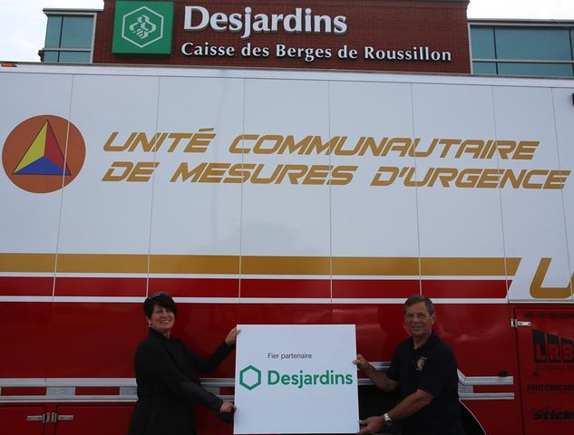 L’Unité communautaire de mesures d’urgence s’offre de l’équipement neuf grâce à Desjardins