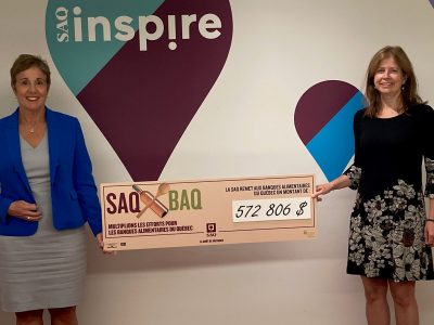 La SAQ remet 46 200 $ à Moisson Rive-Sud