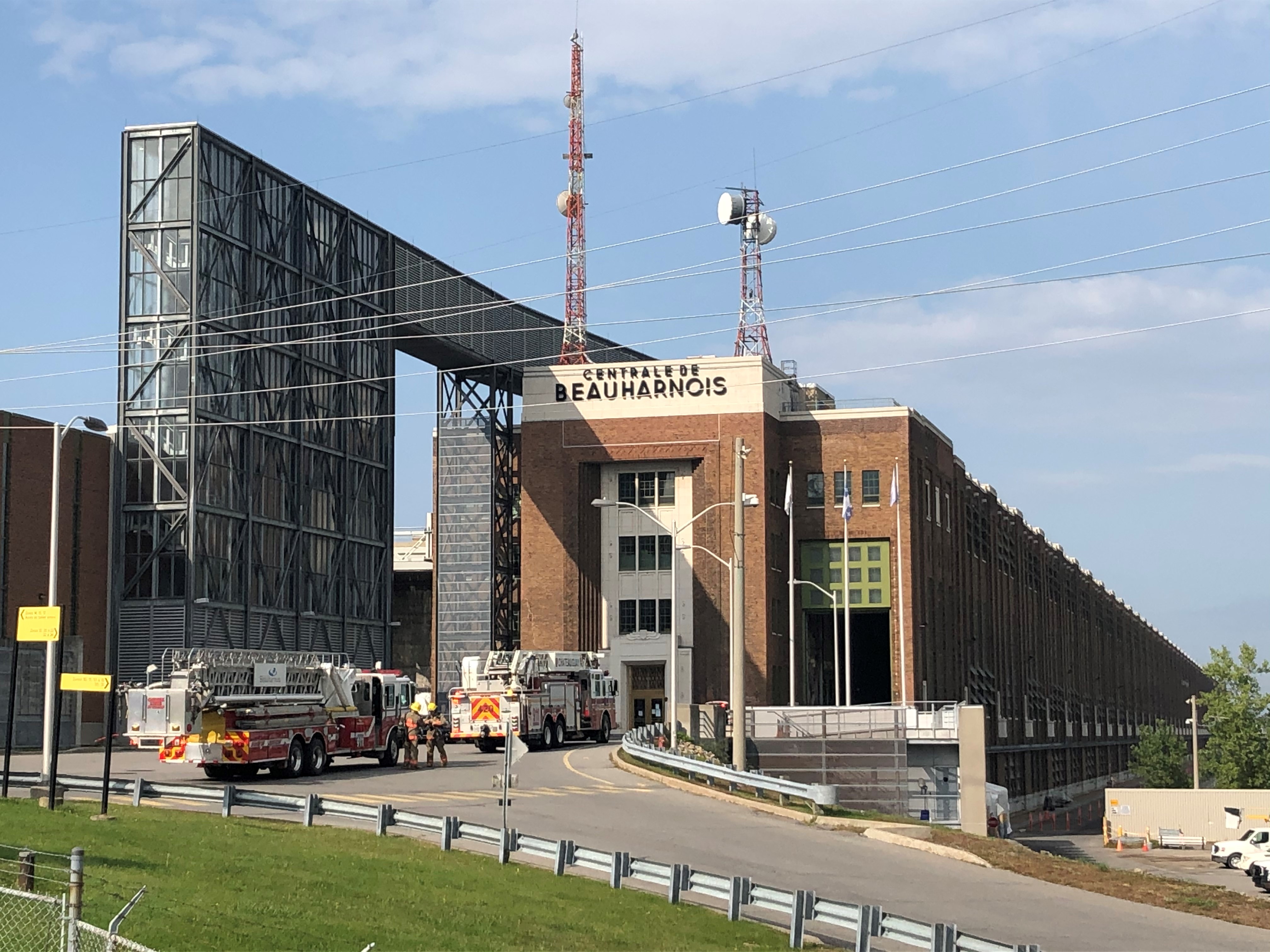 Début d&rsquo;incendie à la Centrale hydroélectrique de Beauharnois