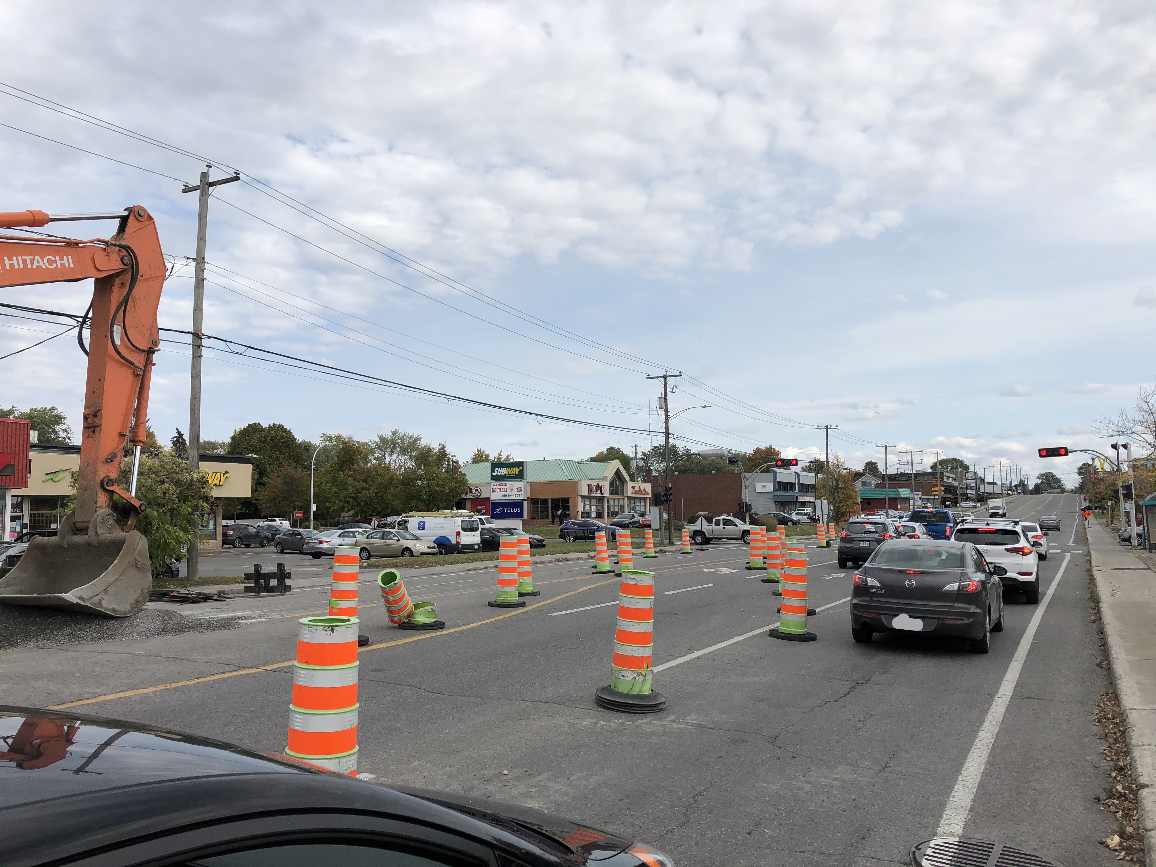 Travaux boulevard D’Anjou à Châteauguay