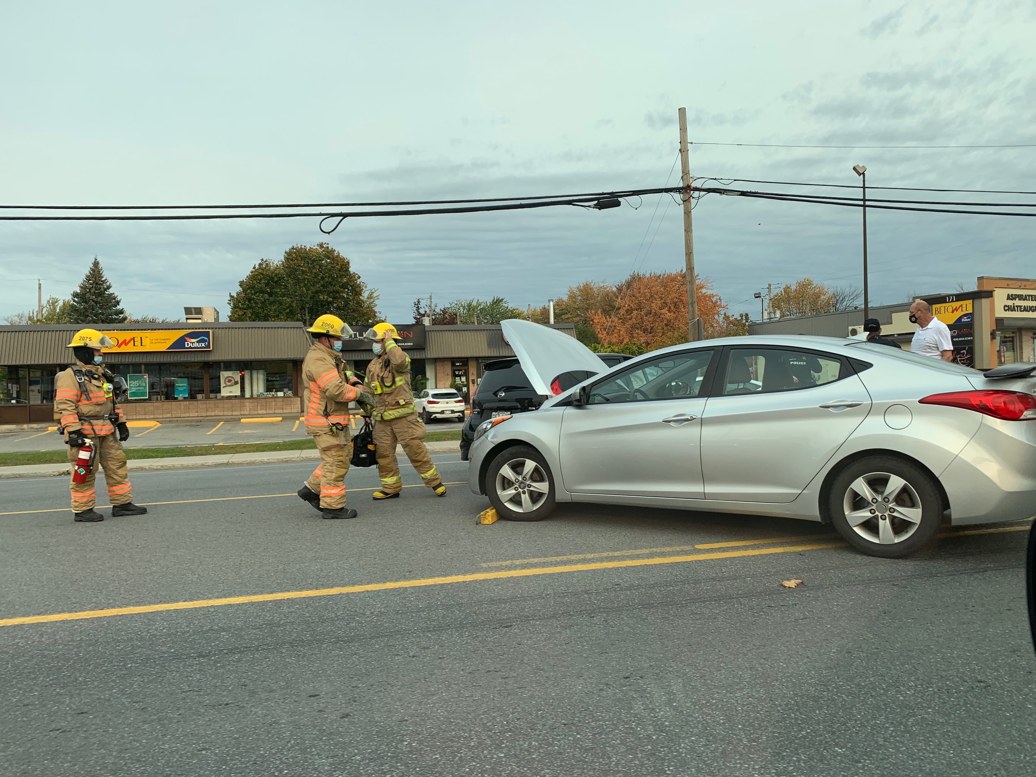 Accident boulevard Saint-Jean-Baptiste à Châteauguay