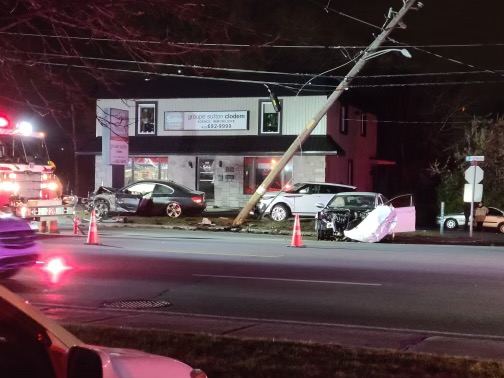 VIDÉO – Trois véhicules impliqués dans un accident à Châteauguay