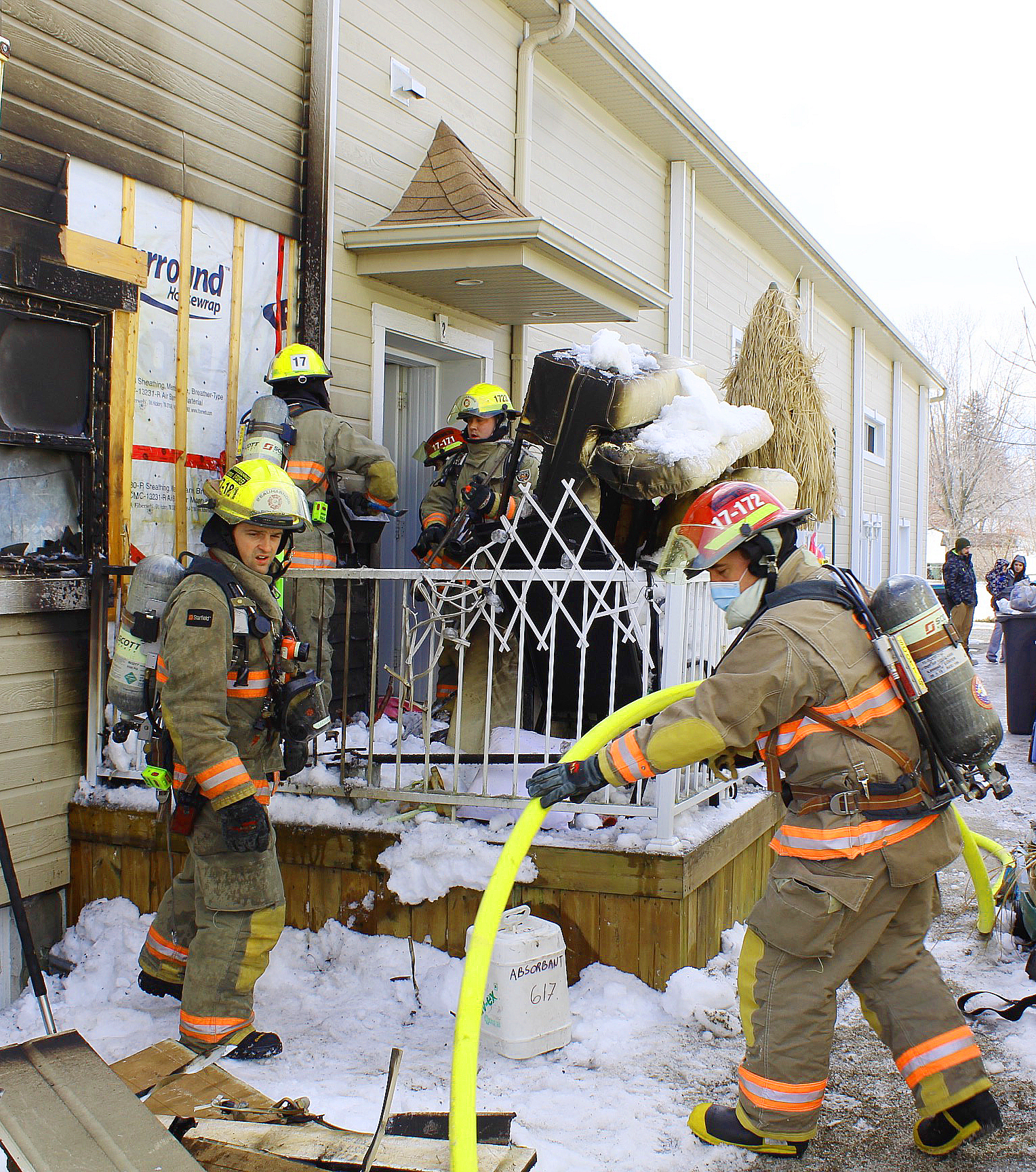 Début d&rsquo;incendie dans un immeuble à logements à Beauharnois