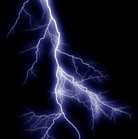 La foudre s’est abattue cette nuit