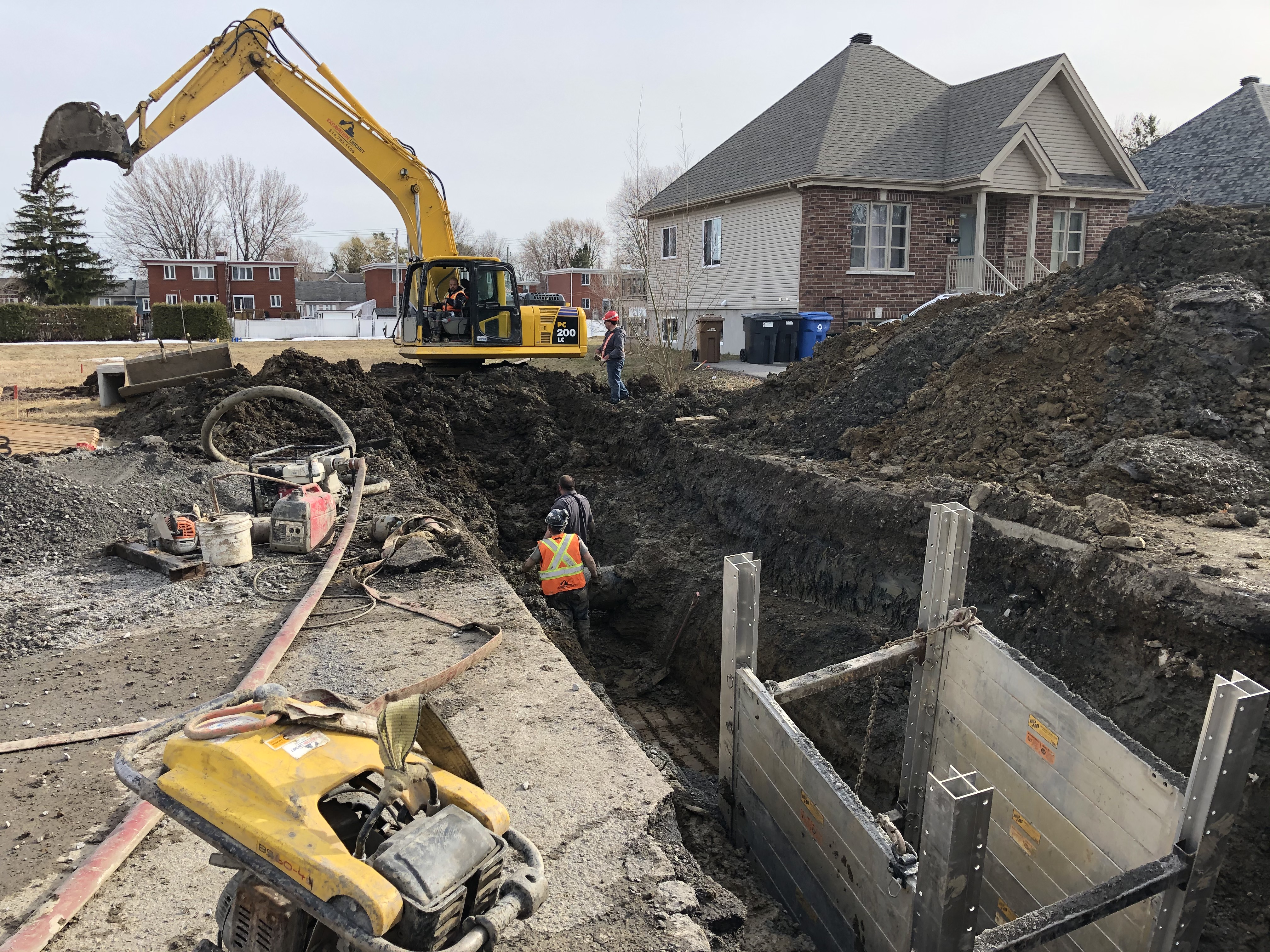 Bris d&rsquo;aqueduc majeur à Châteauguay