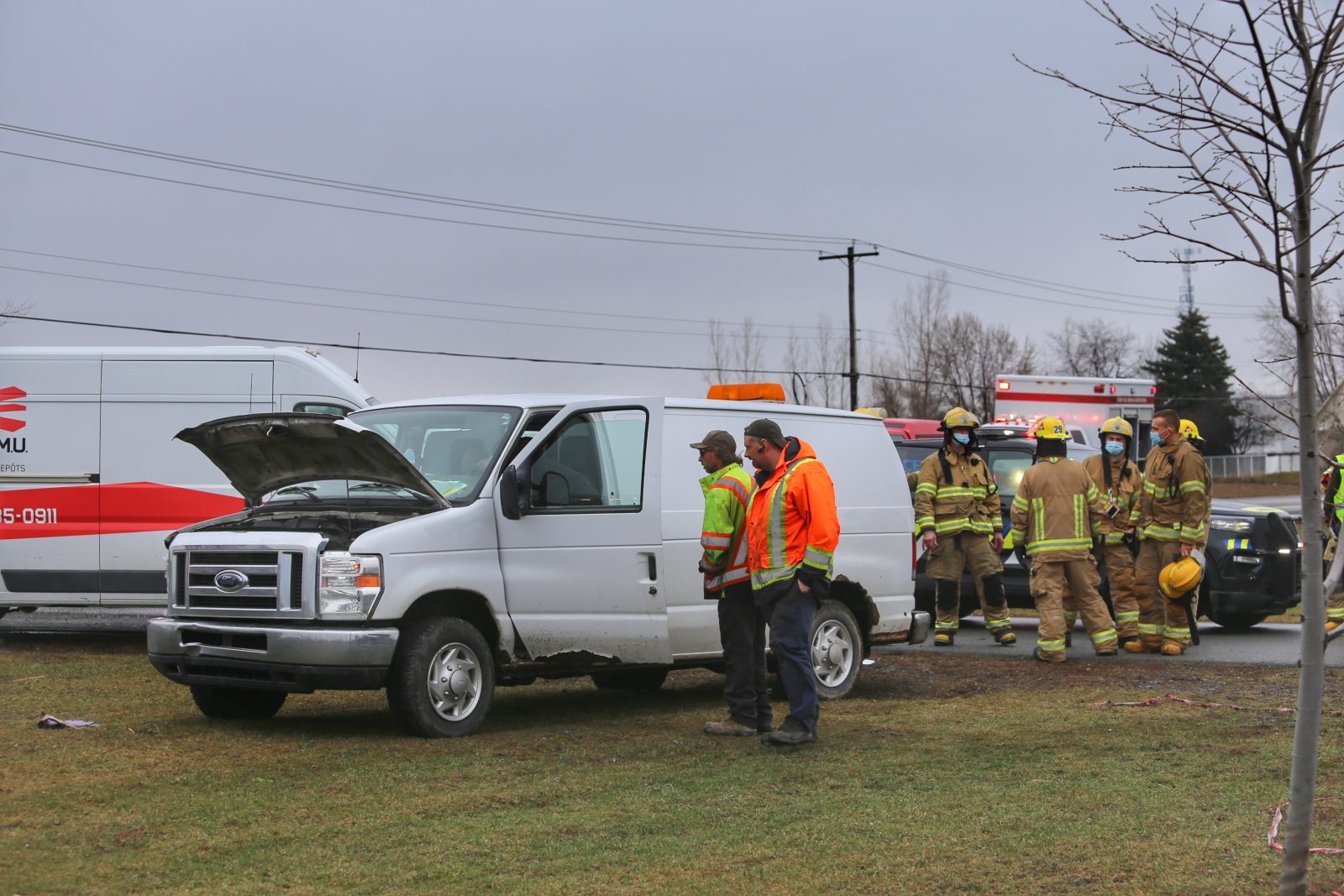 Route 221 à Saint-Rémi : un Châteauguois victime d&rsquo;un malaise au volant