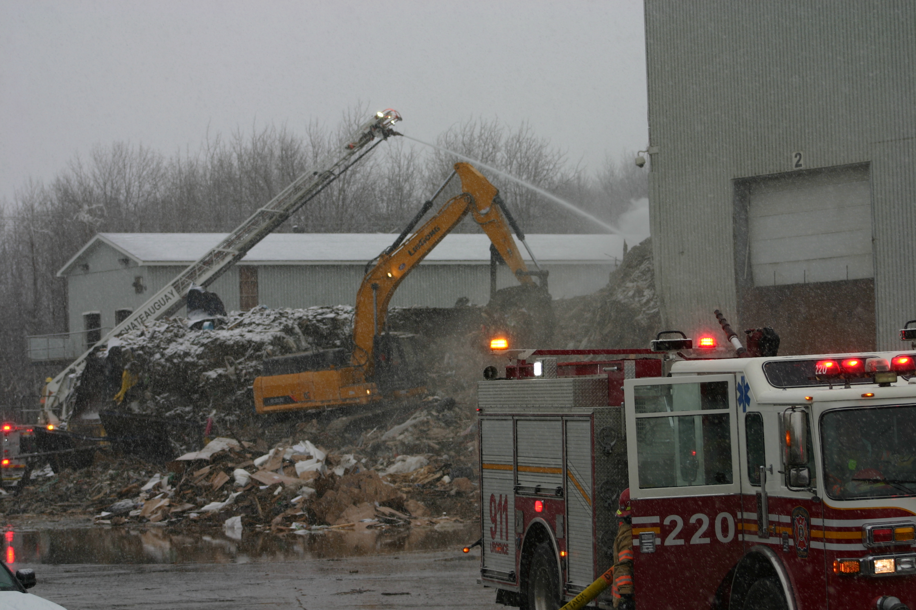 Deuxième feu de débris en quelques jours à l&rsquo;Écocentre