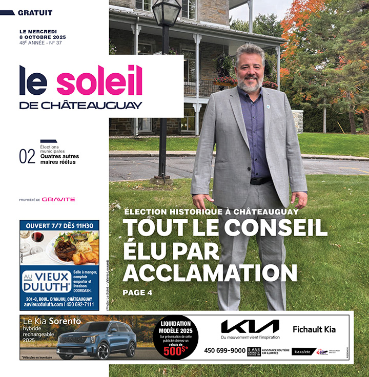 Journal Le Soleil de Châteauguay – 8 octobre 2025