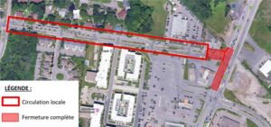 Trafic au chantier : les policiers de Châteauguay appliquent un plan d&rsquo;opération