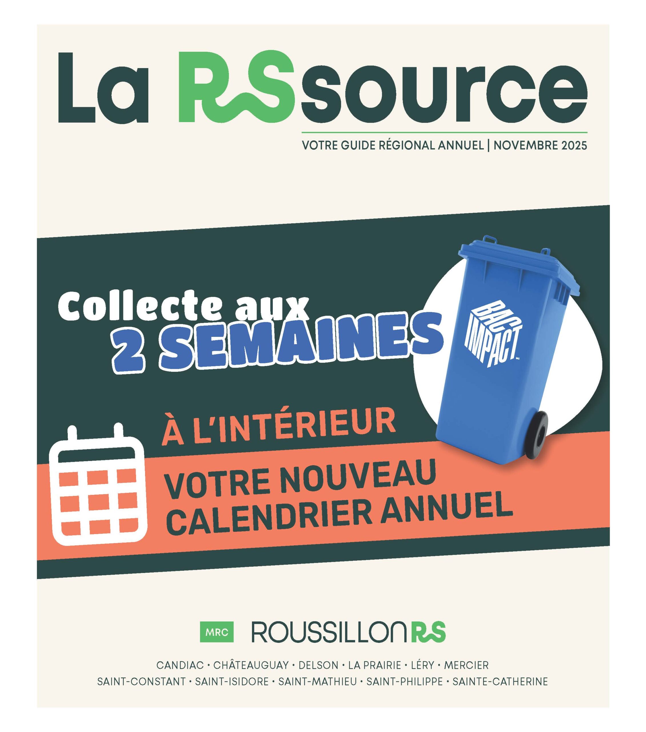 Journal Le Soleil de Châteauguay – MRC Rousillon – 5 novembre 2025