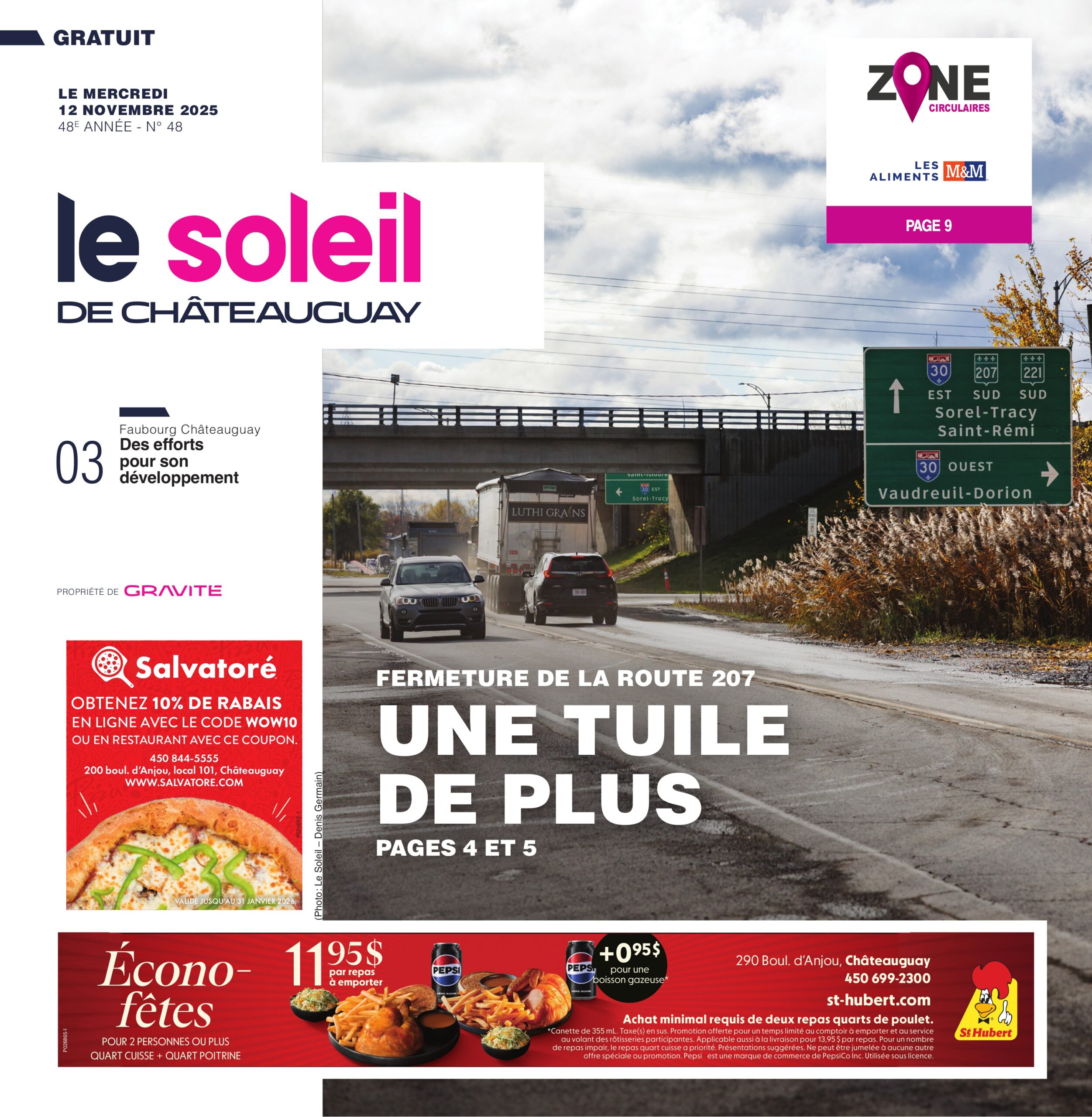Journal Le Soleil de Châteauguay – 12 novembre 2025