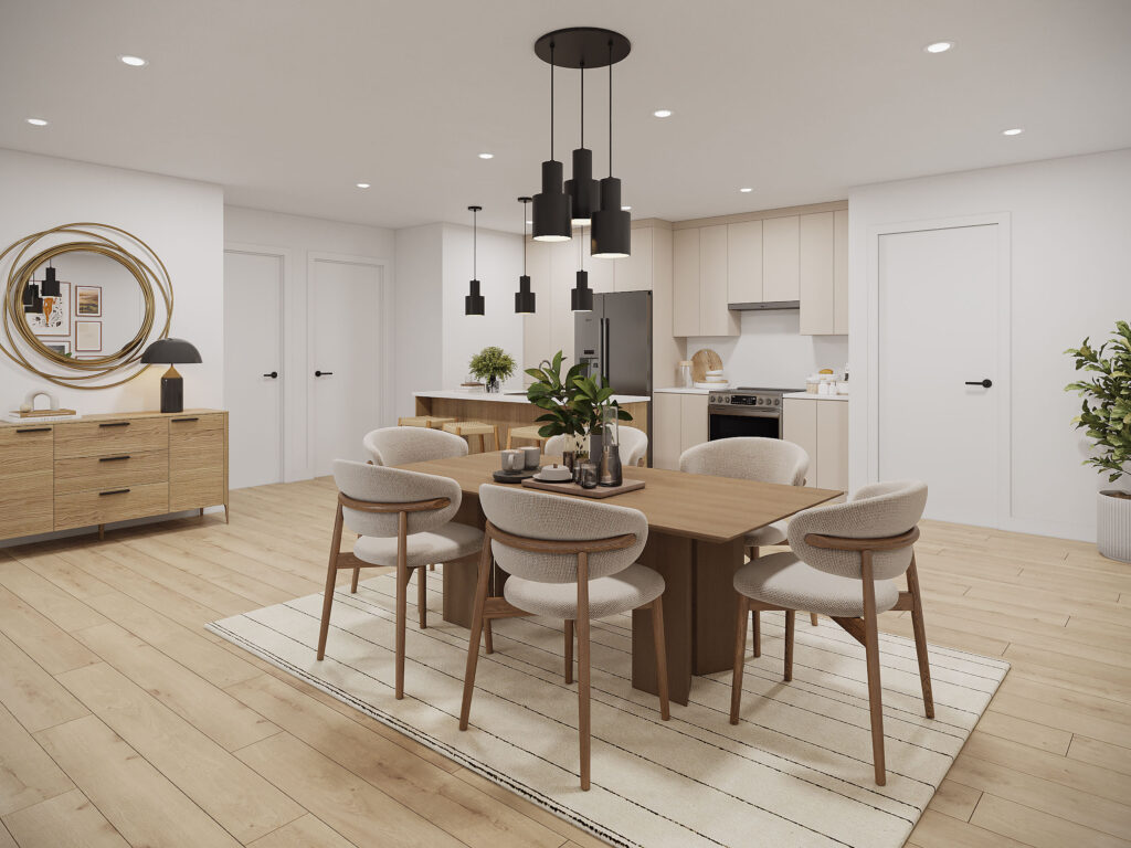 Les pièces du projet Le 205 sont aérées. (Photo : Dame Design)