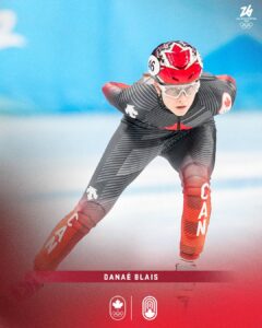 Patinage de vitesse : Danaé Blais aux Jeux olympiques