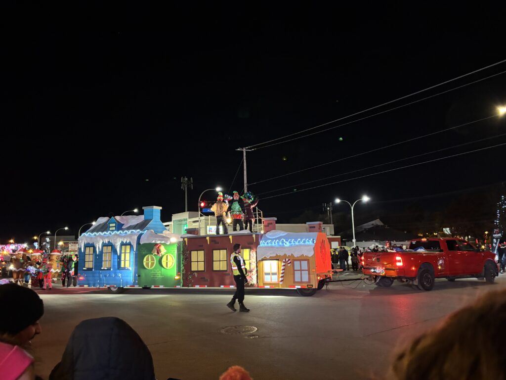 char allégorique au défilé de Noël de Châteauguay