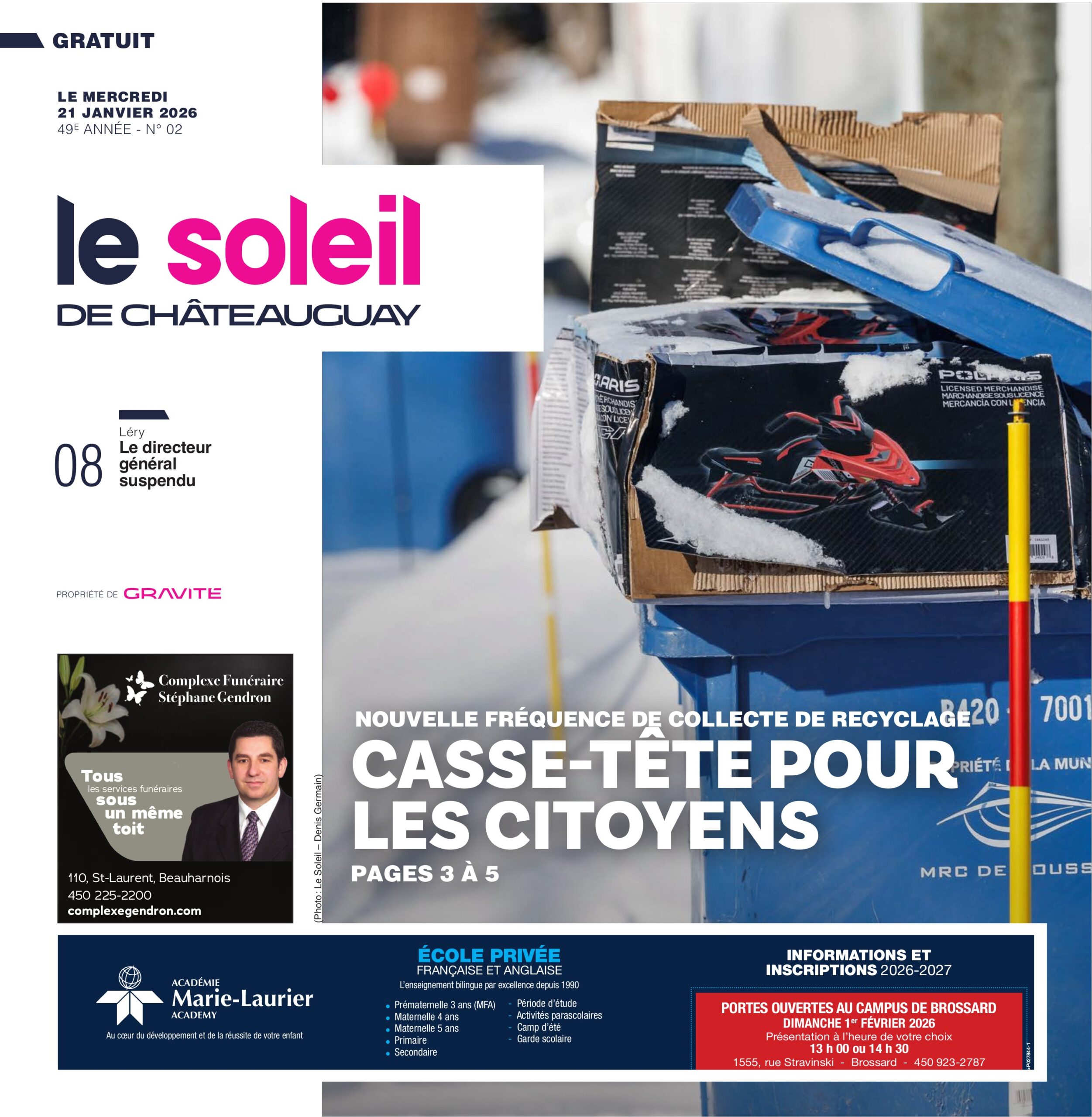 Le Soleil de Châteauguay – 21 janvier 2026