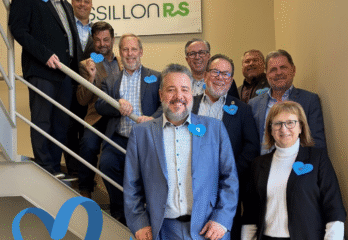 Un cœur bleu en soutien aux travailleurs étrangers