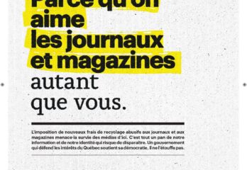 Journaux et magazines imprimés : le gouvernement du Québec doit annuler les tarifs abusifs