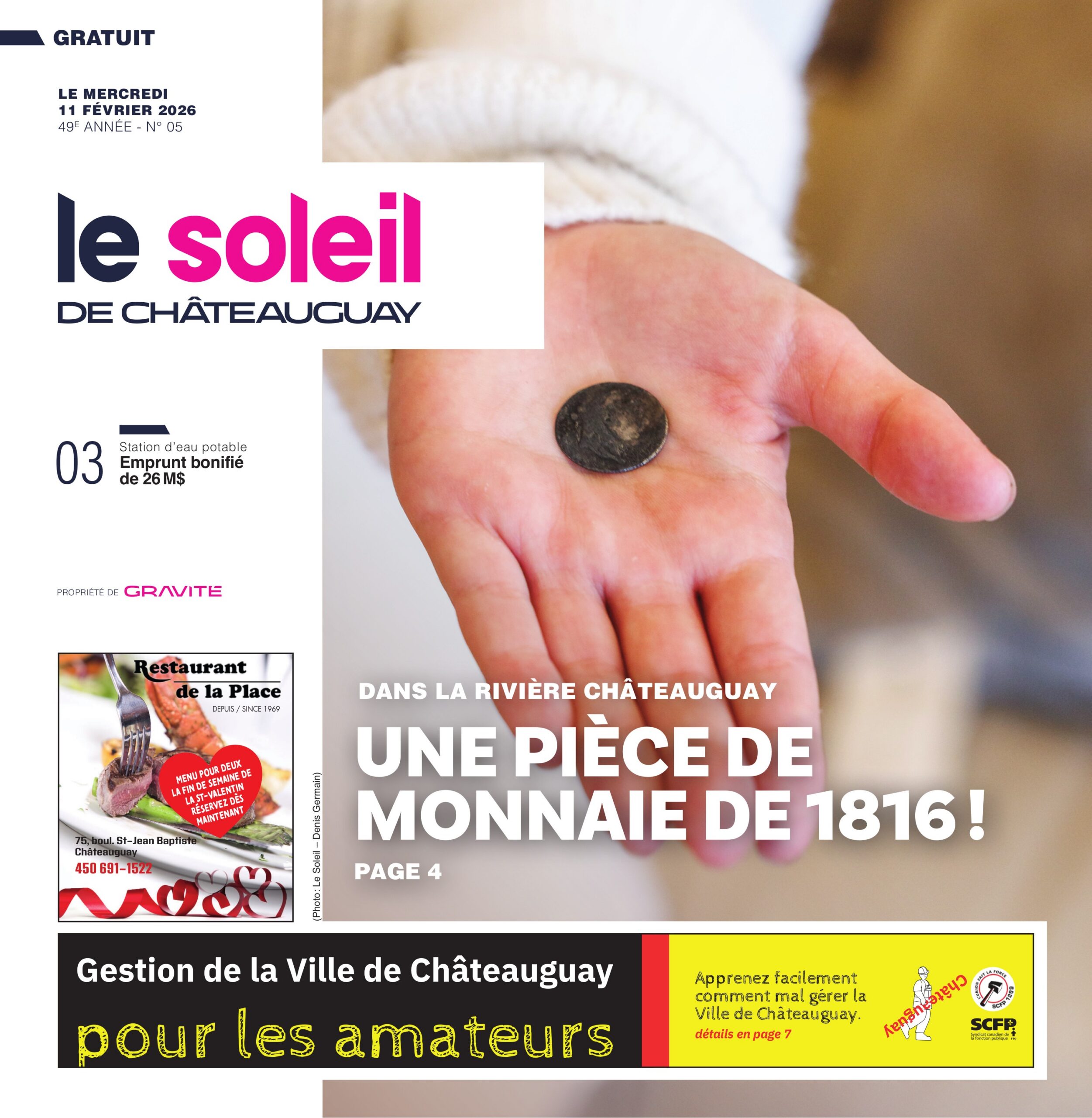 Le Soleil de Châteauguay – 11 février 2026