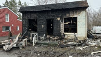 Maison détruite par le feu, rue Desparois