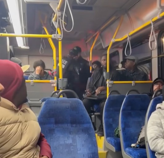 capture écran intervention exo au terminus autobus Angrignon