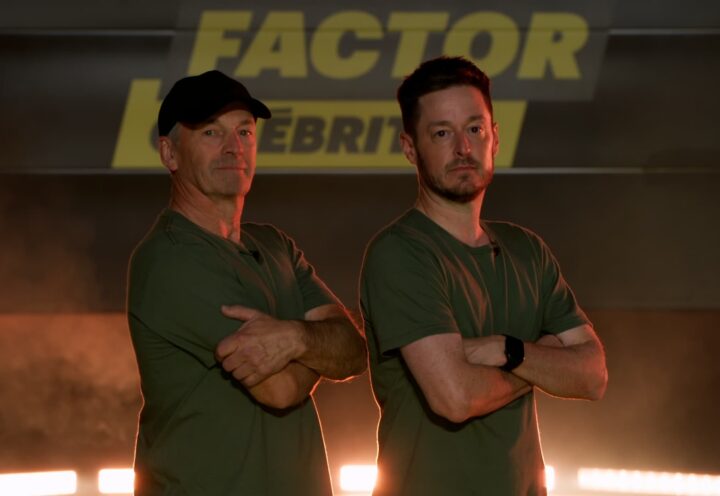 Olivier Primeau et son père à Fear Factor Célébrités