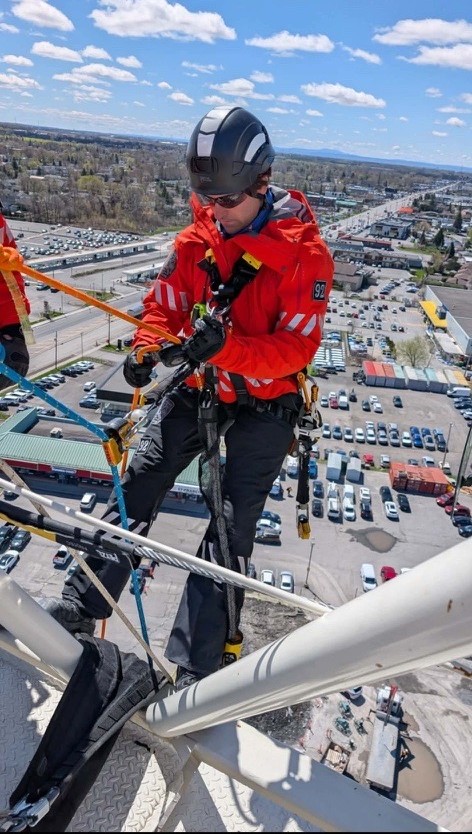 Simulation de sauvetage d’un grutier à Châteauguay