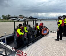Pratique de sauvetage nautique à Châteauguay