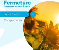 Beauharnois : les employés municipaux en congé férié le 3 août
