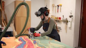 Mercier : une œuvre pour embellir le centre communautaire