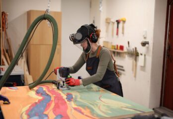 Mercier : une œuvre pour embellir le centre communautaire