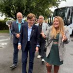 Dernier droit de la campagne : Christine Fréchette s&rsquo;arrête à Mercier