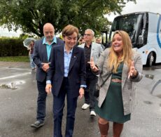 Dernier droit de la campagne : Christine Fréchette s&rsquo;arrête à Mercier